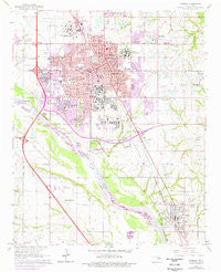 Norman Oklahoma Historical topographic map, 1:24000 scale, 7.5 X 7.5 Minute, Year 1965