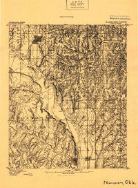Norman Oklahoma Historical topographic map, 1:96000 scale, 15 X 15 Minute, Year 1893