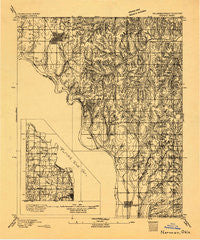Norman Oklahoma Historical topographic map, 1:62500 scale, 15 X 15 Minute, Year 1893