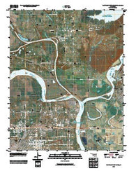Northeast Muskogee Oklahoma Historical topographic map, 1:24000 scale, 7.5 X 7.5 Minute, Year 2010