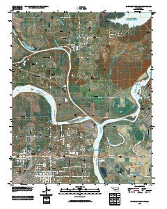 Northeast Muskogee Oklahoma Historical topographic map, 1:24000 scale, 7.5 X 7.5 Minute, Year 2010