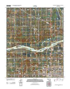 Northwest Muskogee Oklahoma Historical topographic map, 1:24000 scale, 7.5 X 7.5 Minute, Year 2012