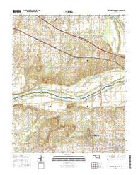 Northwest Muskogee Oklahoma Current topographic map, 1:24000 scale, 7.5 X 7.5 Minute, Year 2016