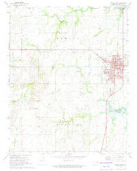 Nowata West Oklahoma Historical topographic map, 1:24000 scale, 7.5 X 7.5 Minute, Year 1972