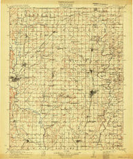 Nowata Oklahoma Historical topographic map, 1:125000 scale, 30 X 30 Minute, Year 1914
