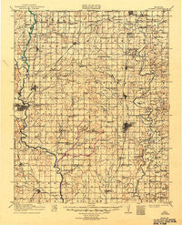Nowata Oklahoma Historical topographic map, 1:125000 scale, 30 X 30 Minute, Year 1914
