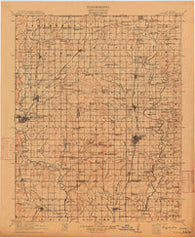Nowata Oklahoma Historical topographic map, 1:125000 scale, 30 X 30 Minute, Year 1914