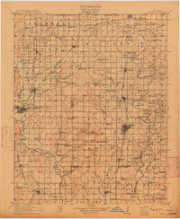 Nowata Oklahoma Historical topographic map, 1:125000 scale, 30 X 30 Minute, Year 1914