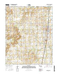 Nowata West Oklahoma Current topographic map, 1:24000 scale, 7.5 X 7.5 Minute, Year 2016