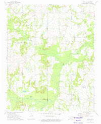 Nuyaka Oklahoma Historical topographic map, 1:24000 scale, 7.5 X 7.5 Minute, Year 1973