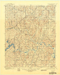 Nuyaka Oklahoma Historical topographic map, 1:125000 scale, 30 X 30 Minute, Year 1901