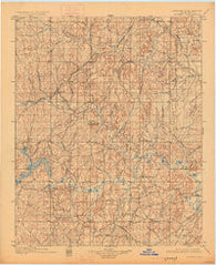 Nuyaka Oklahoma Historical topographic map, 1:125000 scale, 30 X 30 Minute, Year 1901