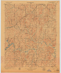 Nuyaka Oklahoma Historical topographic map, 1:125000 scale, 30 X 30 Minute, Year 1901
