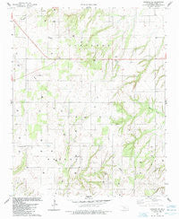 Oakwood SE Oklahoma Historical topographic map, 1:24000 scale, 7.5 X 7.5 Minute, Year 1985