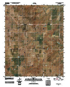 Oakwood SE Oklahoma Historical topographic map, 1:24000 scale, 7.5 X 7.5 Minute, Year 2009
