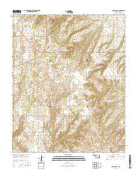 Oakwood SE Oklahoma Current topographic map, 1:24000 scale, 7.5 X 7.5 Minute, Year 2016