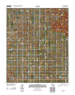 Odetta Oklahoma Historical topographic map, 1:24000 scale, 7.5 X 7.5 Minute, Year 2012
