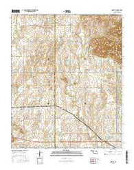 Odetta Oklahoma Current topographic map, 1:24000 scale, 7.5 X 7.5 Minute, Year 2016