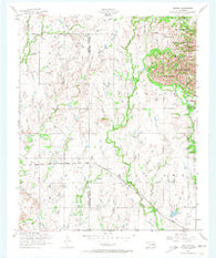 Odetta Oklahoma Historical topographic map, 1:24000 scale, 7.5 X 7.5 Minute, Year 1956