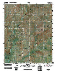 Oglesby Oklahoma Historical topographic map, 1:24000 scale, 7.5 X 7.5 Minute, Year 2010