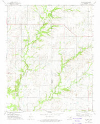 Oglesby Oklahoma Historical topographic map, 1:24000 scale, 7.5 X 7.5 Minute, Year 1972
