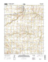 Okeene Oklahoma Current topographic map, 1:24000 scale, 7.5 X 7.5 Minute, Year 2016