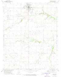 Okeene Oklahoma Historical topographic map, 1:24000 scale, 7.5 X 7.5 Minute, Year 1972