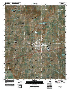 Okemah Oklahoma Historical topographic map, 1:24000 scale, 7.5 X 7.5 Minute, Year 2009