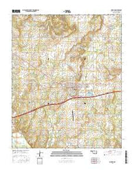Okemah Oklahoma Current topographic map, 1:24000 scale, 7.5 X 7.5 Minute, Year 2016