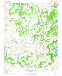 Okemah SE Oklahoma Historical topographic map, 1:24000 scale, 7.5 X 7.5 Minute, Year 1967