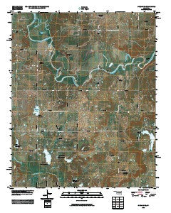 Okemah SE Oklahoma Historical topographic map, 1:24000 scale, 7.5 X 7.5 Minute, Year 2009