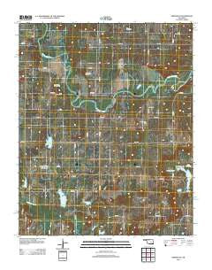 Okemah SE Oklahoma Historical topographic map, 1:24000 scale, 7.5 X 7.5 Minute, Year 2012