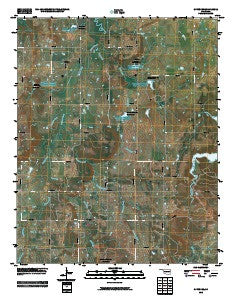 Okfuskee Oklahoma Historical topographic map, 1:24000 scale, 7.5 X 7.5 Minute, Year 2010
