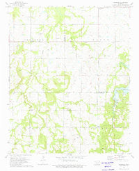 Okfuskee Oklahoma Historical topographic map, 1:24000 scale, 7.5 X 7.5 Minute, Year 1973
