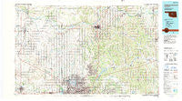 Oklahoma City North Oklahoma Historical topographic map, 1:100000 scale, 30 X 60 Minute, Year 1990