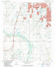 Oklahoma City SE Oklahoma Historical topographic map, 1:24000 scale, 7.5 X 7.5 Minute, Year 1986