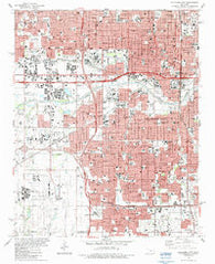 Oklahoma City Oklahoma Historical topographic map, 1:24000 scale, 7.5 X 7.5 Minute, Year 1986