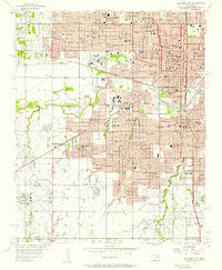Oklahoma City Oklahoma Historical topographic map, 1:24000 scale, 7.5 X 7.5 Minute, Year 1956