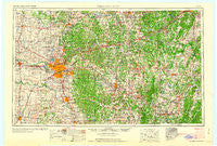 Oklahoma City Oklahoma Historical topographic map, 1:250000 scale, 1 X 2 Degree, Year 1963