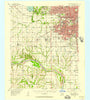 Oklahoma City Oklahoma Historical topographic map, 1:62500 scale, 15 X 15 Minute, Year 1956