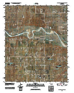 Oklahoma City SW Oklahoma Historical topographic map, 1:24000 scale, 7.5 X 7.5 Minute, Year 2009