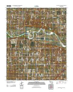 Oklahoma City SW Oklahoma Historical topographic map, 1:24000 scale, 7.5 X 7.5 Minute, Year 2012