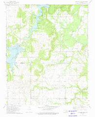 Okmulgee Lake Oklahoma Historical topographic map, 1:24000 scale, 7.5 X 7.5 Minute, Year 1973