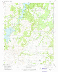 Okmulgee Lake Oklahoma Historical topographic map, 1:24000 scale, 7.5 X 7.5 Minute, Year 1973