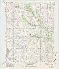 Okmulgee NE Oklahoma Historical topographic map, 1:24000 scale, 7.5 X 7.5 Minute, Year 1971