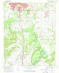 Okmulgee South Oklahoma Historical topographic map, 1:24000 scale, 7.5 X 7.5 Minute, Year 1971