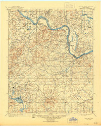 Okmulgee Oklahoma Historical topographic map, 1:125000 scale, 30 X 30 Minute, Year 1900
