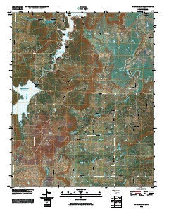 Okmulgee Lake Oklahoma Historical topographic map, 1:24000 scale, 7.5 X 7.5 Minute, Year 2010