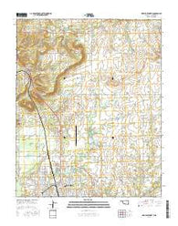 Okmulgee North Oklahoma Current topographic map, 1:24000 scale, 7.5 X 7.5 Minute, Year 2016
