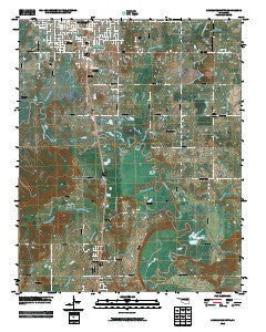 Okmulgee South Oklahoma Historical topographic map, 1:24000 scale, 7.5 X 7.5 Minute, Year 2010